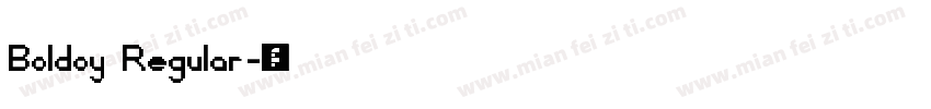Boldoy Regular字体转换